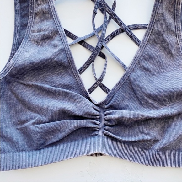 FP MOVEMENT Shanti Strappy Sports Bra In Faded Grape - Picture 8 of 11